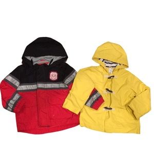 Yellow Rain Coat & Fire Fighters Jacket Carter’s
